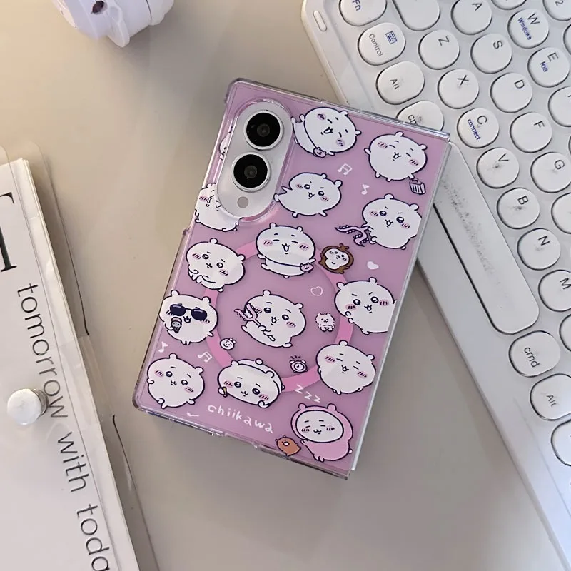Phone Zone Accessories & Repair Photos - 人気商品！「ちいかわ」デザインの磁石付きスマートフォンケース。Samsung Galaxy Z Fold 8 Ultra、8、Fold