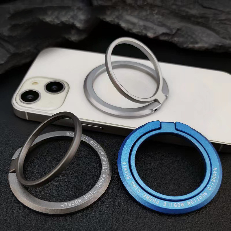 Phone Accessories Useful - iPhone用マグネットケースに対応した、調整可能な指輪型スタンド。マグネットアクセサリー用の新しい磁石式スマホリングホルダー。