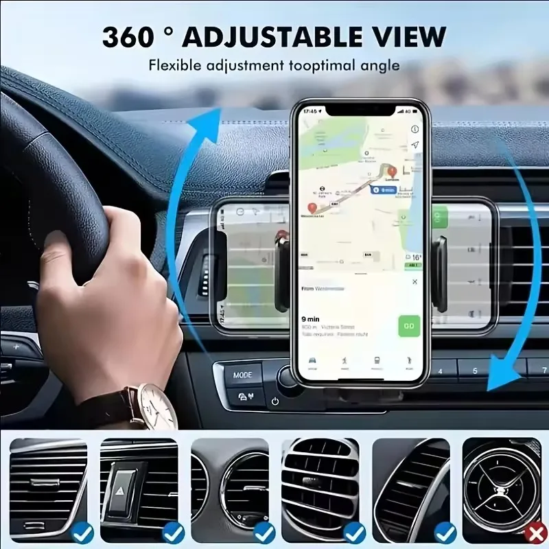 車載電話ホルダー 車のエアコン吹き出し口クリップマウント モ - Phone Accessories Holder Car のレビューと価格