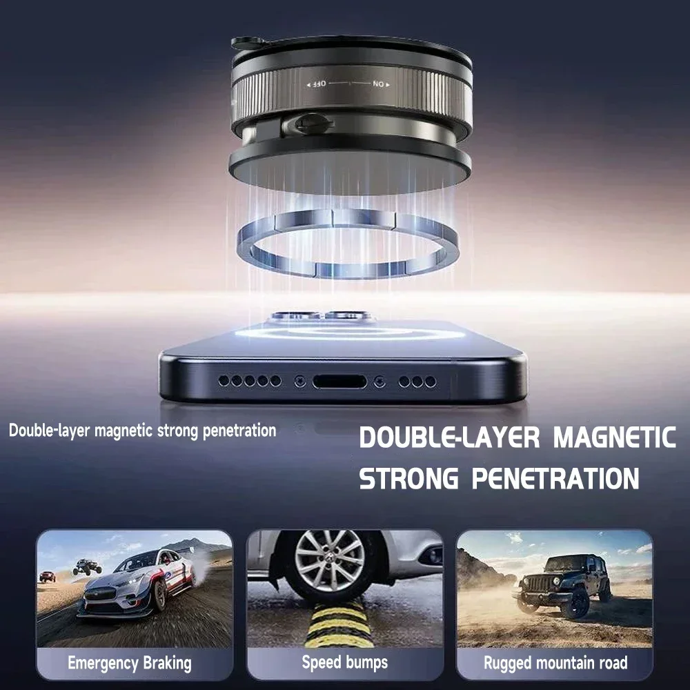 360をアップグレード ° 真空磁石式スマートフォンホルダー - Phone Accessories Holder Car のレビューと価格
