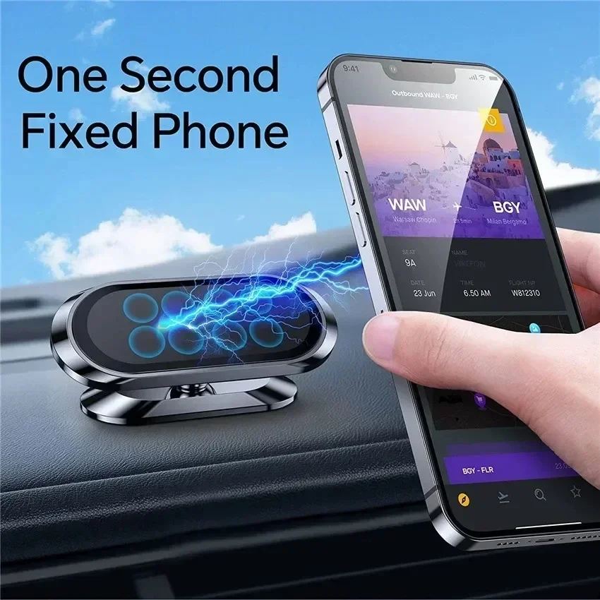 360 °   磁石式の車載用スマートフォンホルダー。iPh - Phone Accessories Holder Car のレビューと価格