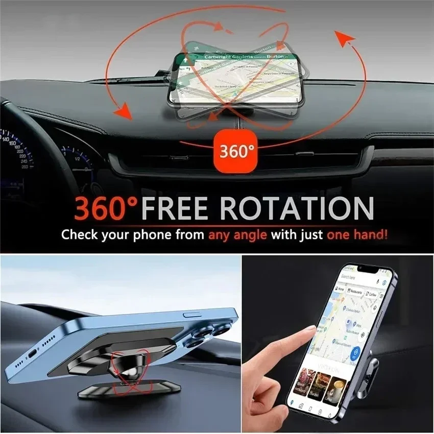 360 °   磁石式の車載用スマートフォンホルダー。iPh - Phone Accessories Holder Car のレビューと価格