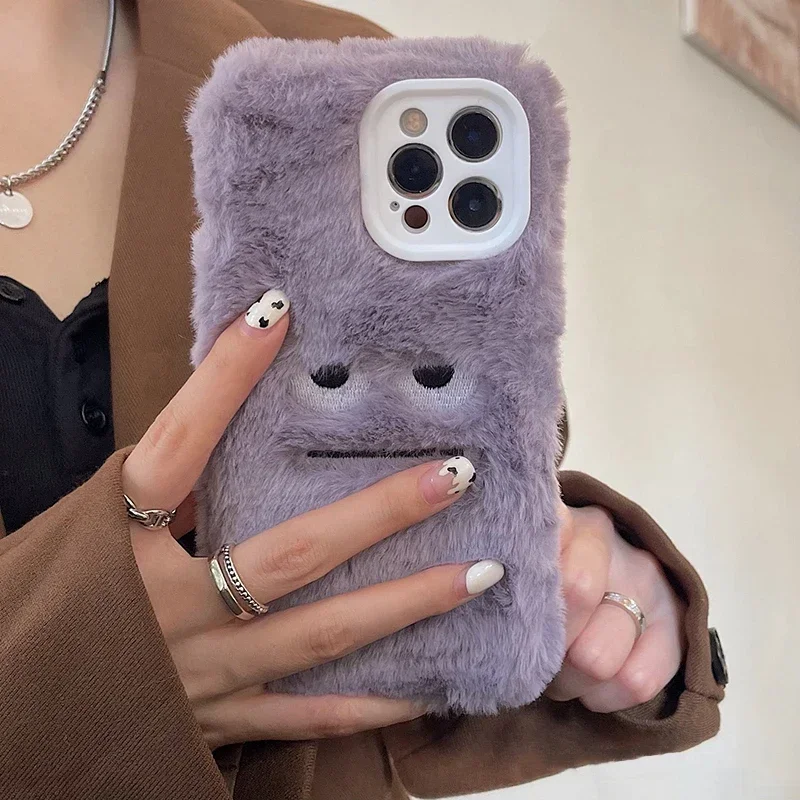 かわいいモンスターのぬいぐるみ風、ふわふわのiPhoneケー - Apple Iphone 15 のレビューと価格