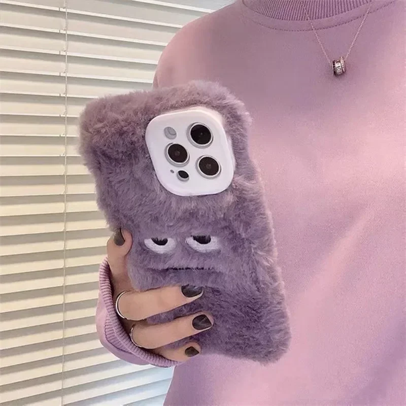 かわいいモンスターのぬいぐるみ風、ふわふわのiPhoneケー - Apple Iphone 15 のレビューと価格